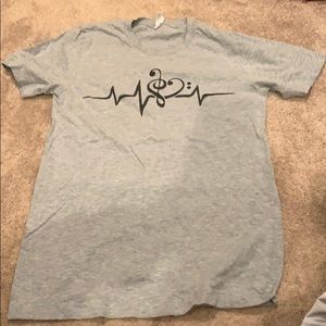 Light grey music t-shirt